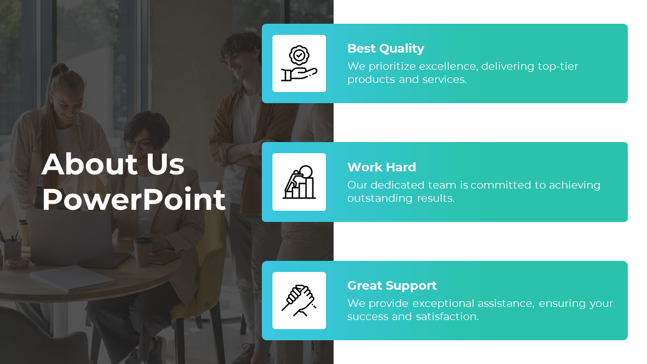 About Us PowerPoint Presentation And Google Slides Template