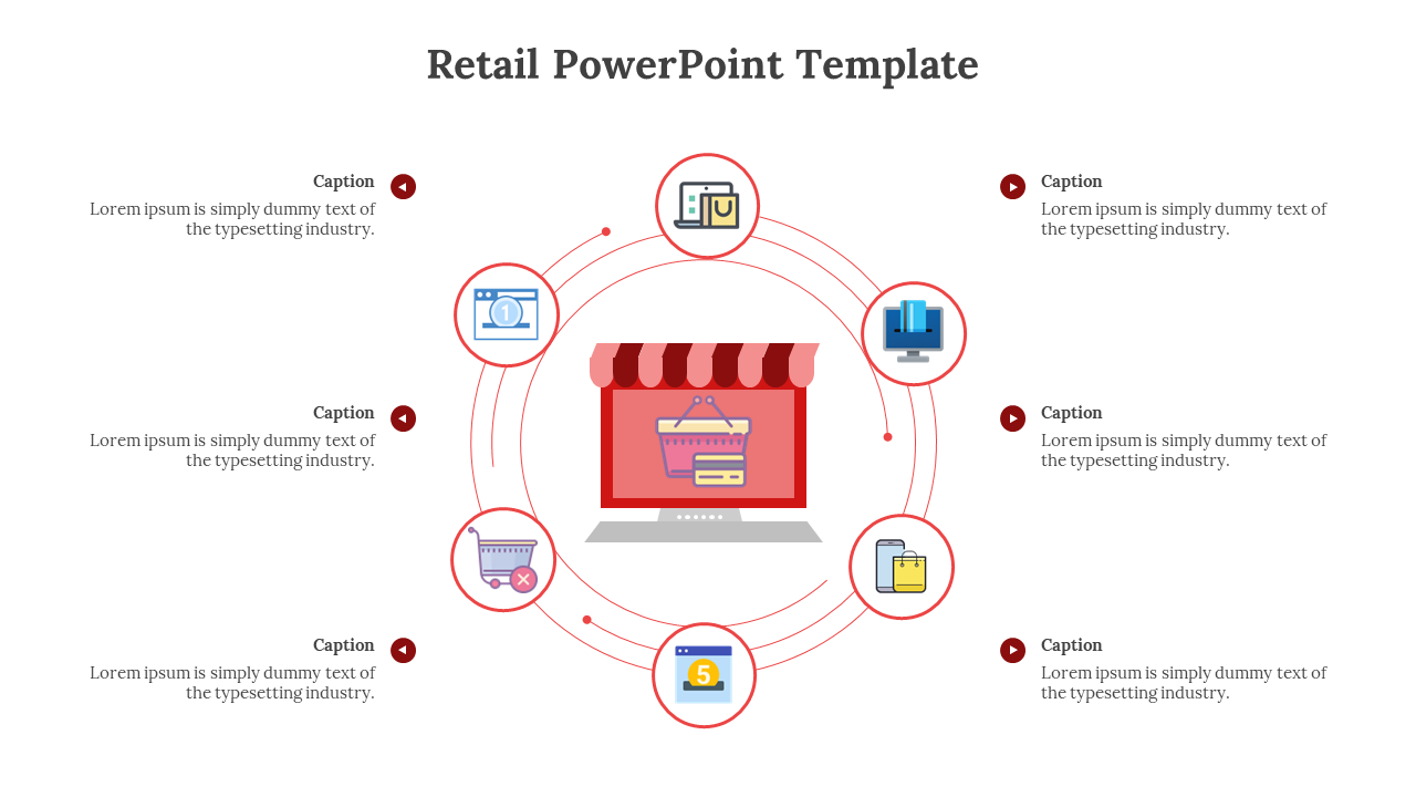 Retail PowerPoint Template-Red