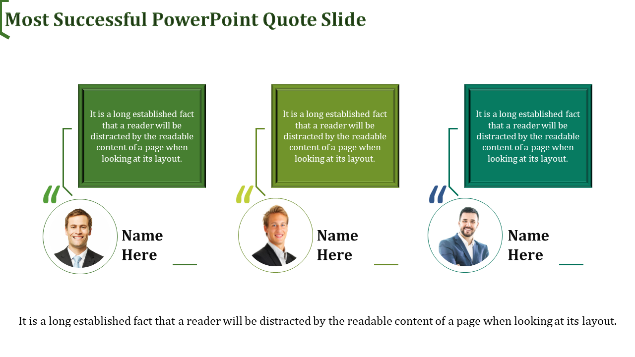 Try Successful Quote PowerPoint Slide For Motivations