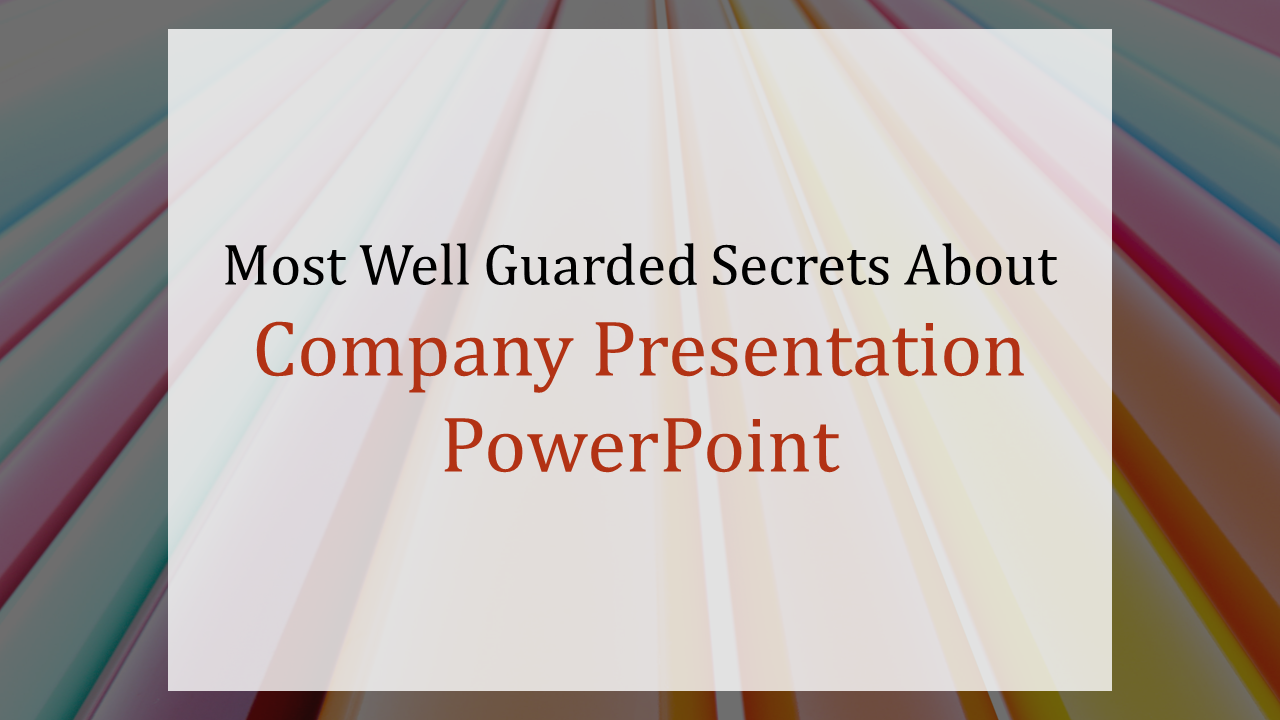 Title slide with bold black and red text centered over a colorful, radiant light themed backdrop.