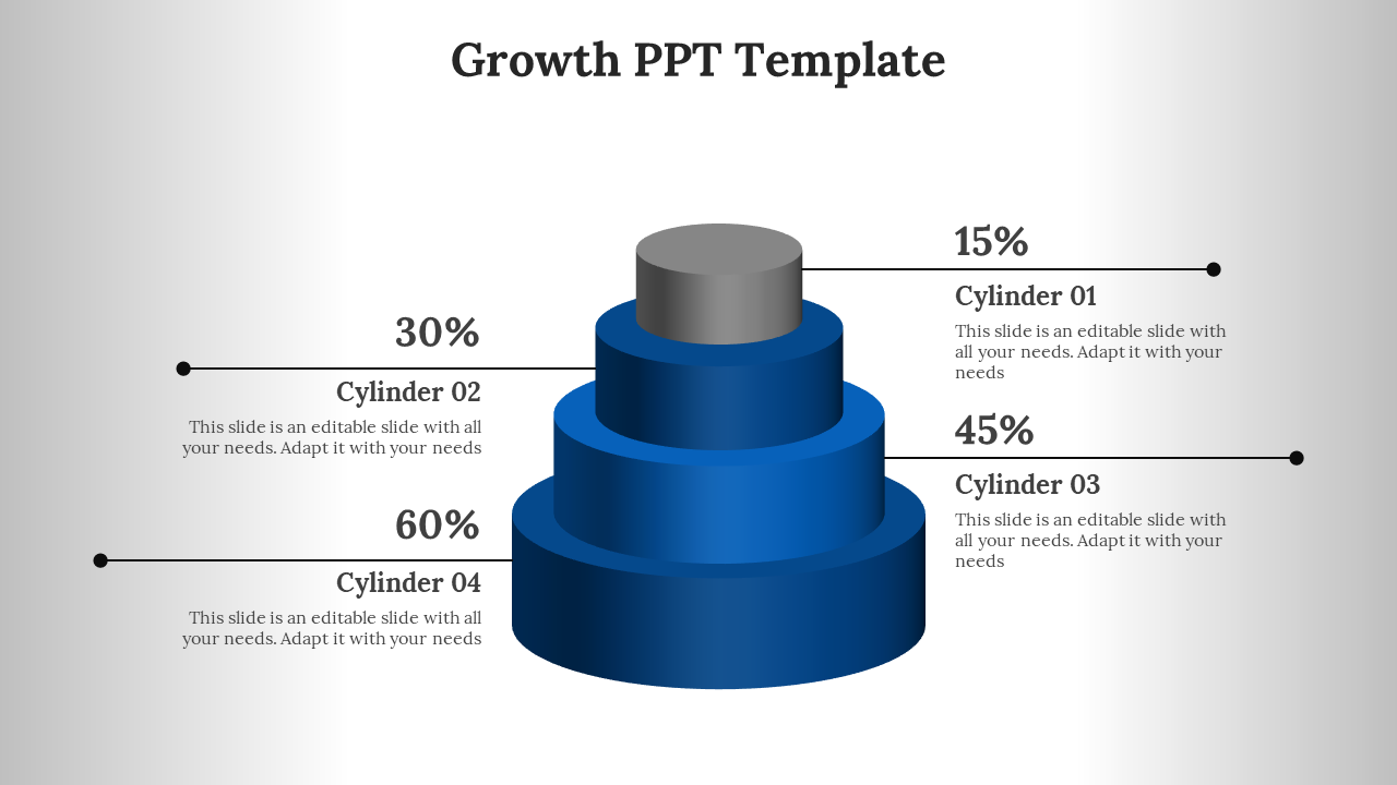 Growth PPT Template-Blue