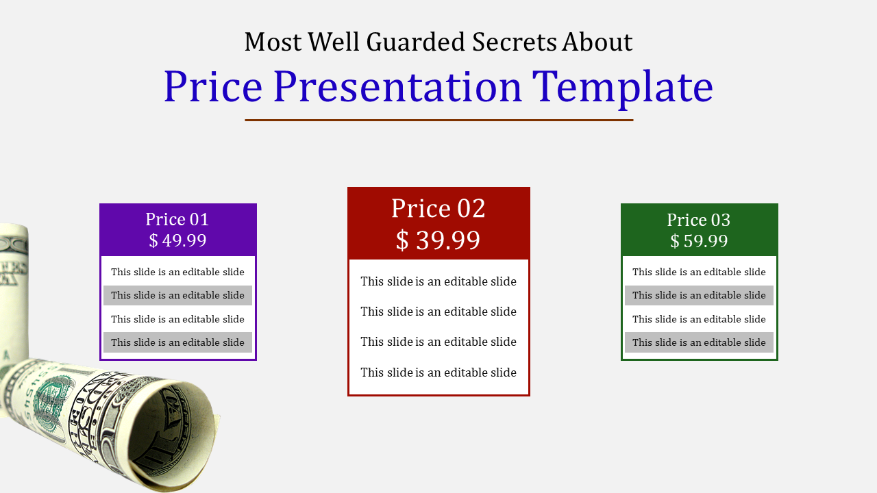 Effective Price Presentation Template Slide Designs