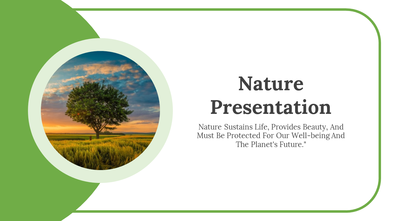 Free - Creative Nature Presentation And Google Slides Template