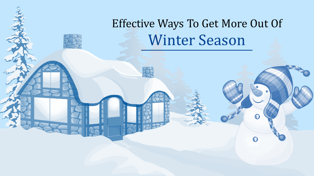 Winter Season PowerPoint Template For Presentation Slides Inside Snow Powerpoint Template
