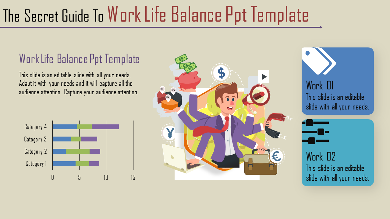 Get Work Life Balance PPT Template Presentation Design