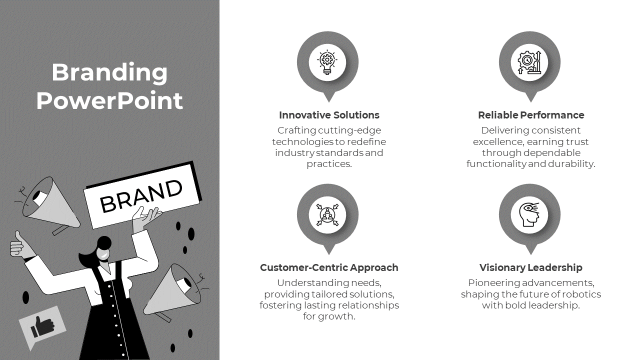 Branding PowerPoint And Google Slides With Gray Color