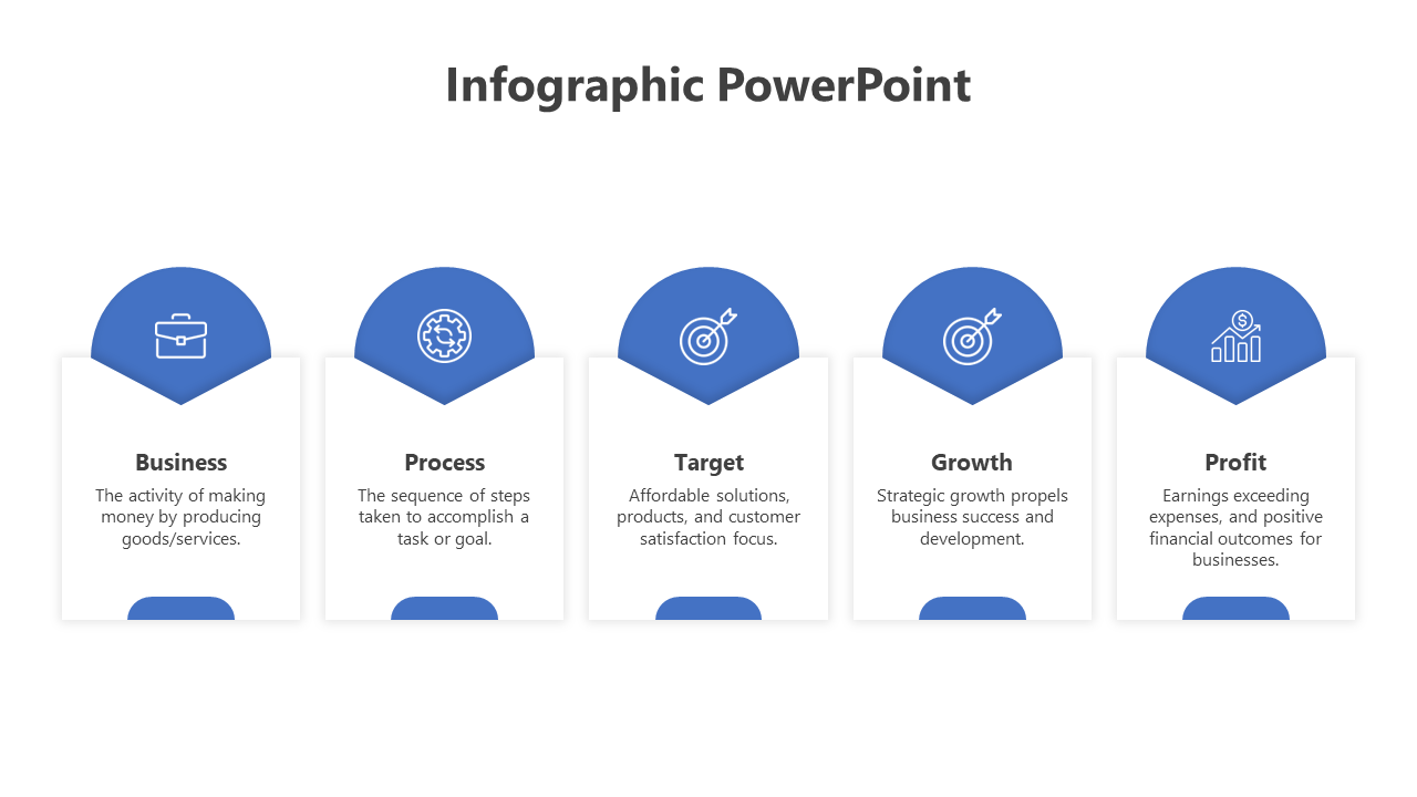 Infographic PowerPoint And Google Slides With 5 Nodes