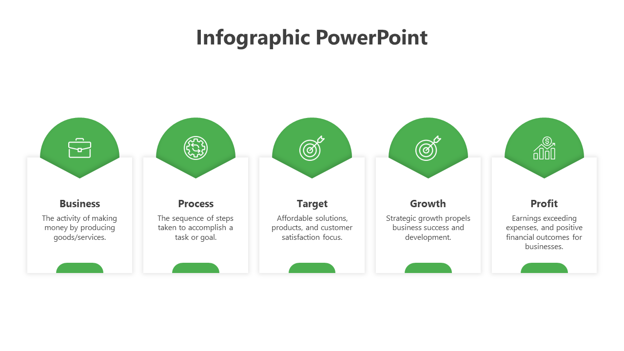 Infographic PPT And Google Slides Template With Five Nodes