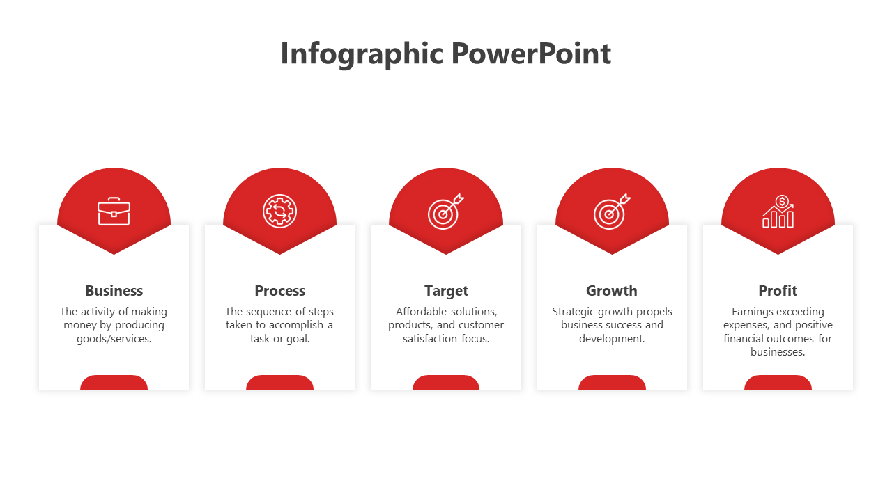 Infographic Template PowerPoint-5-Red