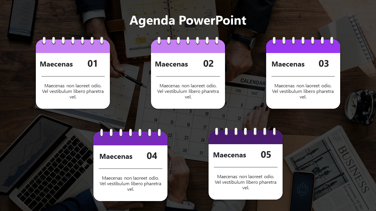 Incredible Business Agenda PPT And Google Slides Template
