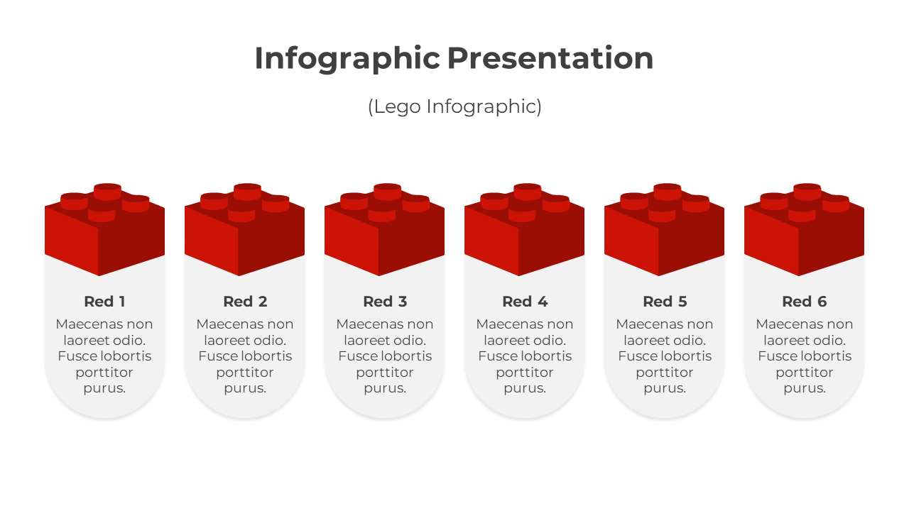 infographic presentation-Red