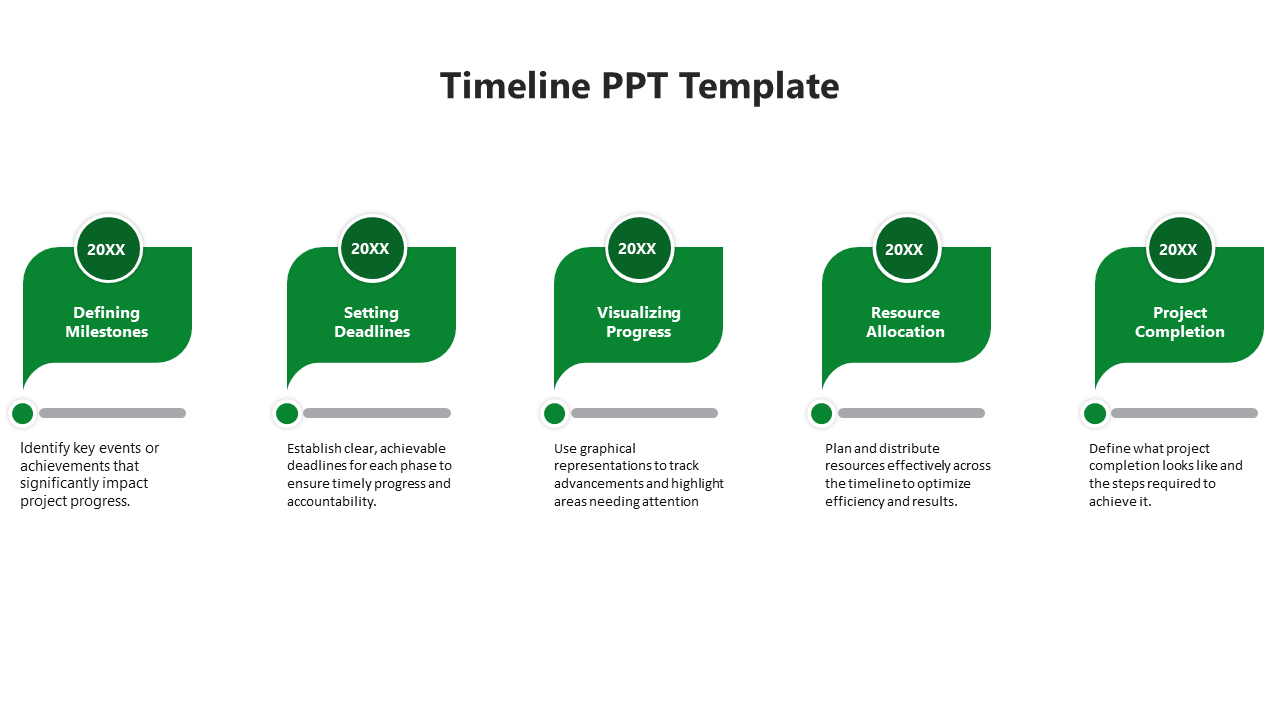 Majestic Timeline Diagram PPT And Google Slides Template