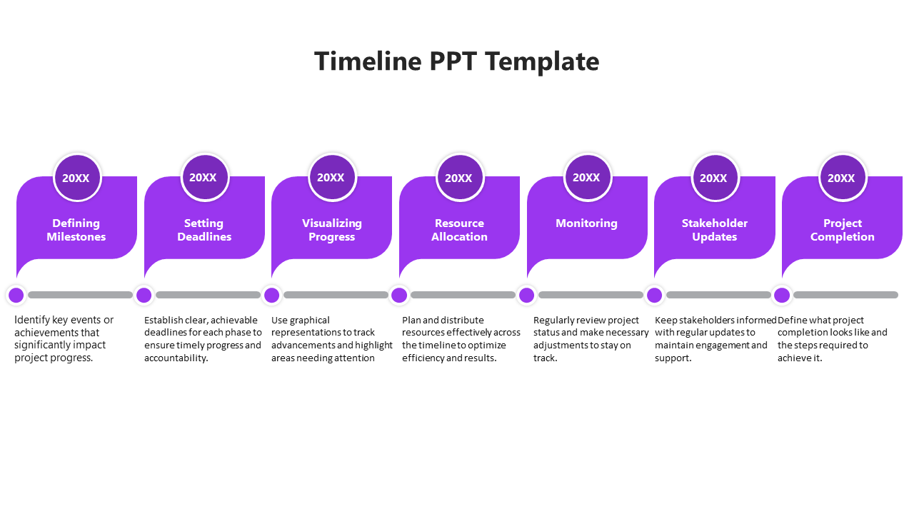 Elegant Timeline Design PPT And Google Slides Template