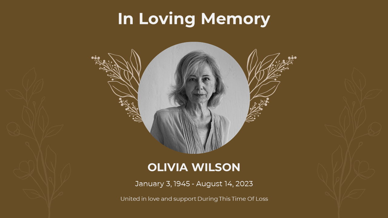 In Loving Memory PowerPoint And Google Slides Template