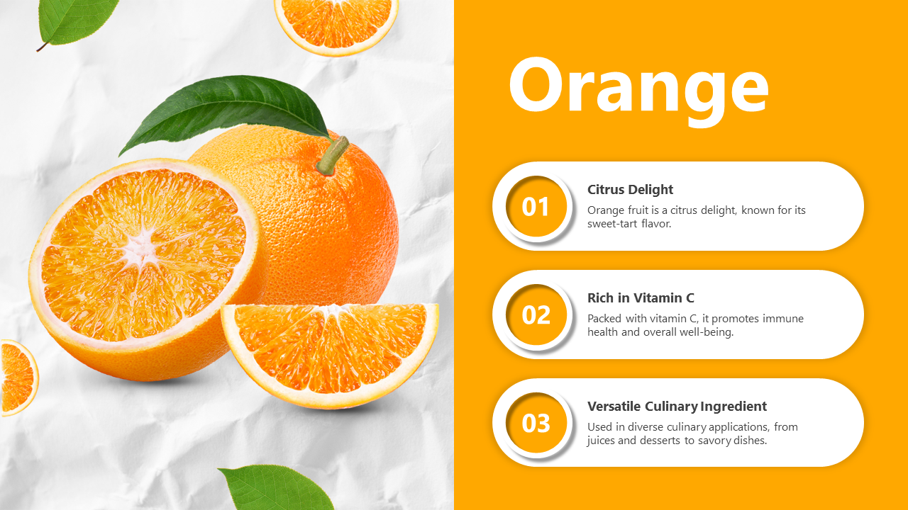 Delicious Orange PowerPoint And Google Slides Template