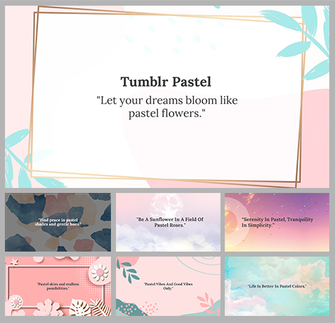 Tumblr Pastel Background PPT and Google Slides Templates