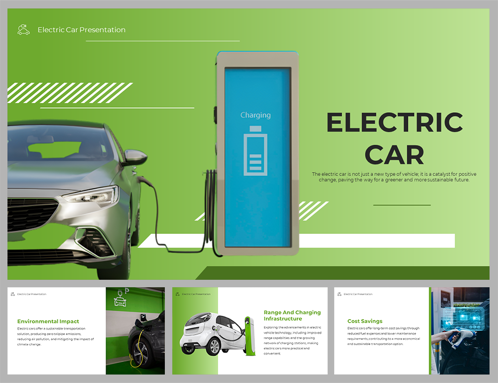 Electric Car PPT Presentation And Google Slides Themes