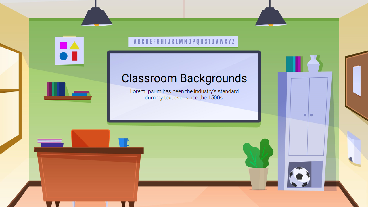 Classroom Backgrounds for Google Slides and PPT Template