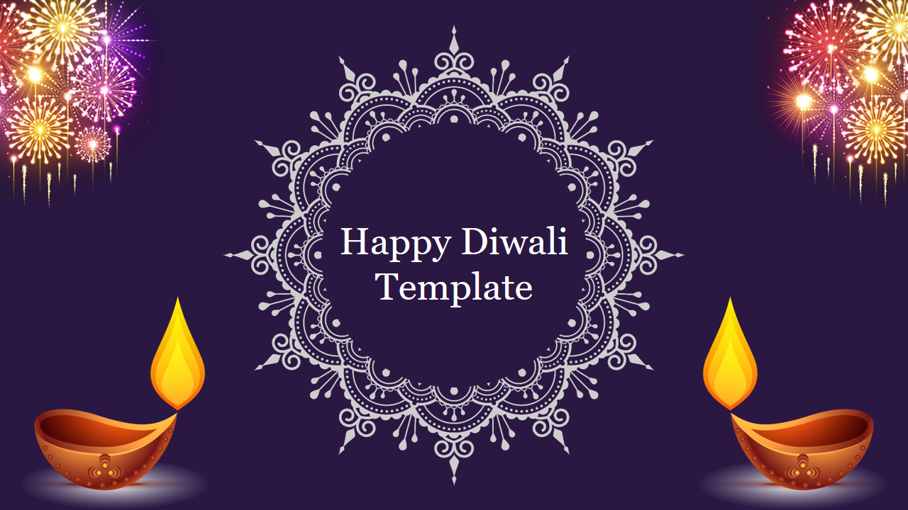 Customized Happy Diwali Template Free PPT Presentation
