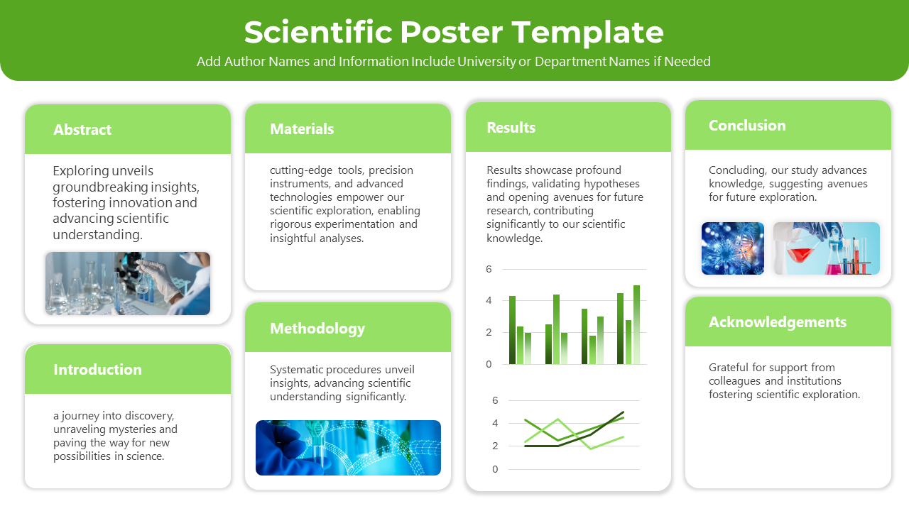 Free - Best Scientific Poster PowerPoint And Google Slides Template