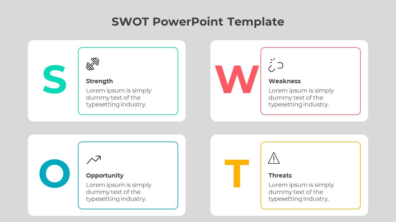 Free - SWOT Analysis Weakness PowerPoint And Google Slides