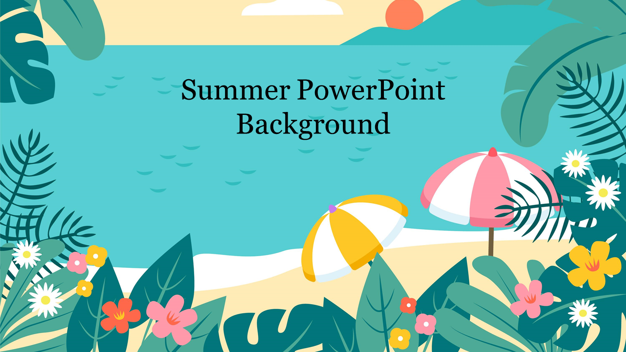 Summer PowerPoint Background Template and Google Slides
