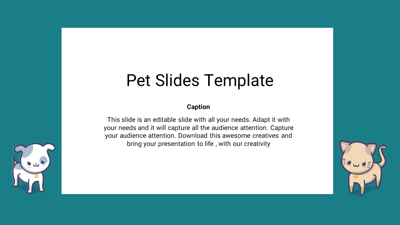 Pet PowerPoint Template Presentation and Google Slides