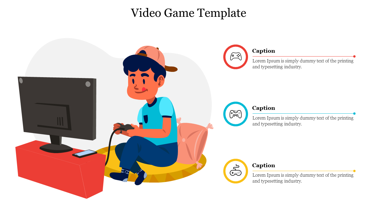 Creative Videogame Basics Powerpoint Template and Google Slides Theme