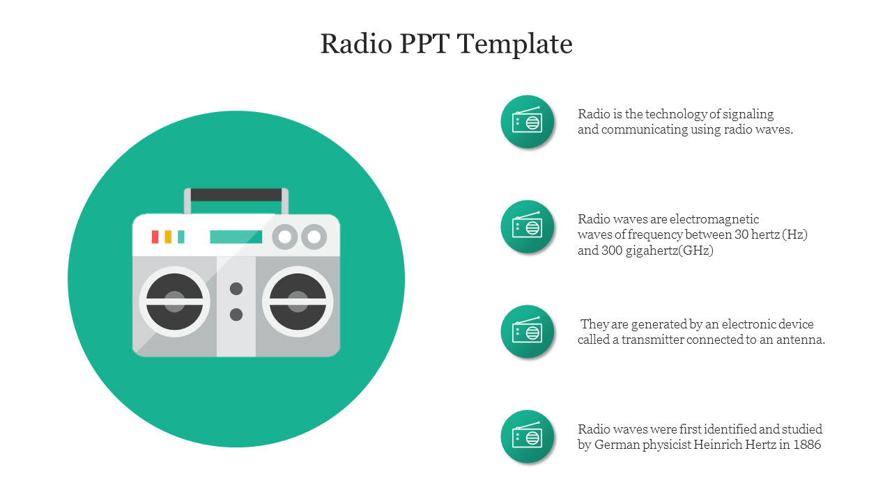 Free - Best Amazing Radio PPT Template For Presentation
