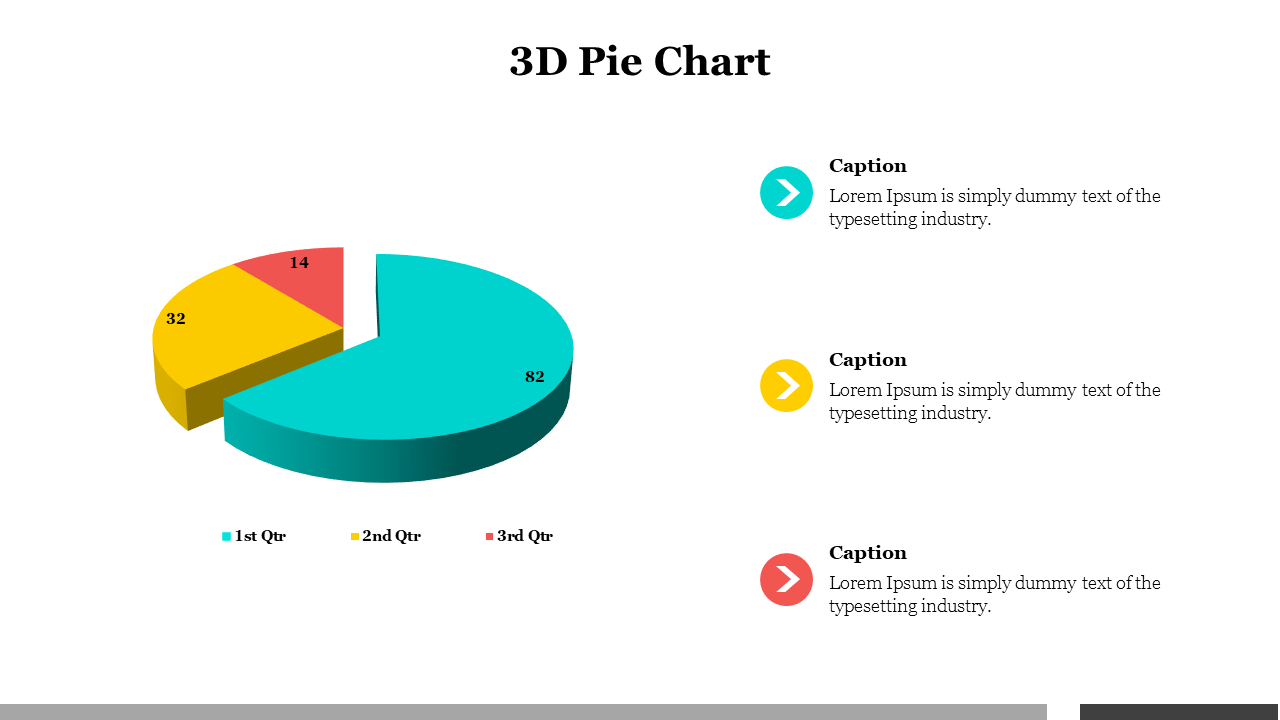 3D Pie Chart PowerPoint Presentation Template