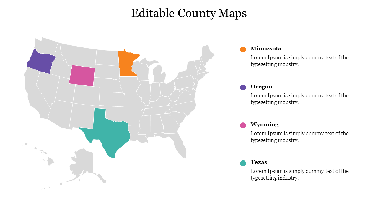 Free - Free Editable County Maps PPT Presentation and Google Slides