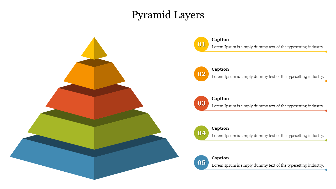 3D Pyramid Layers PowerPoint Presentation Template