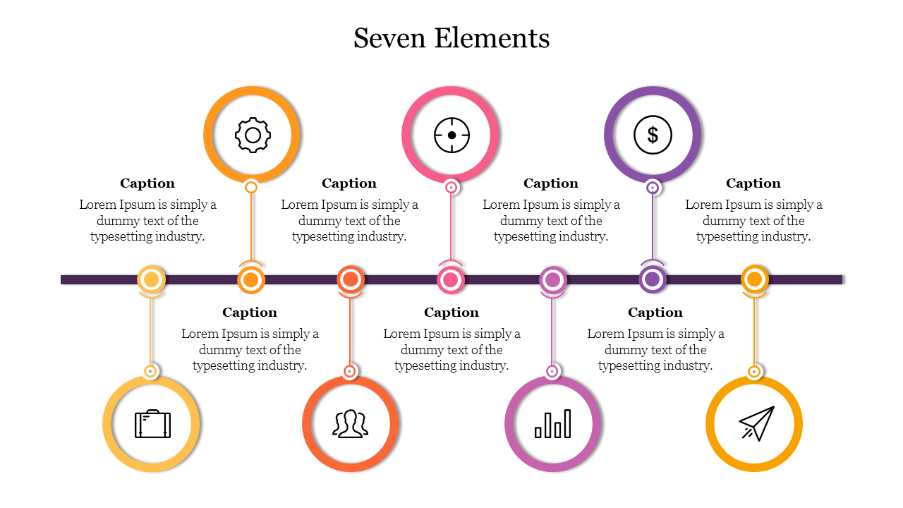 7 Elements PowerPoint Presentation Template Slide
