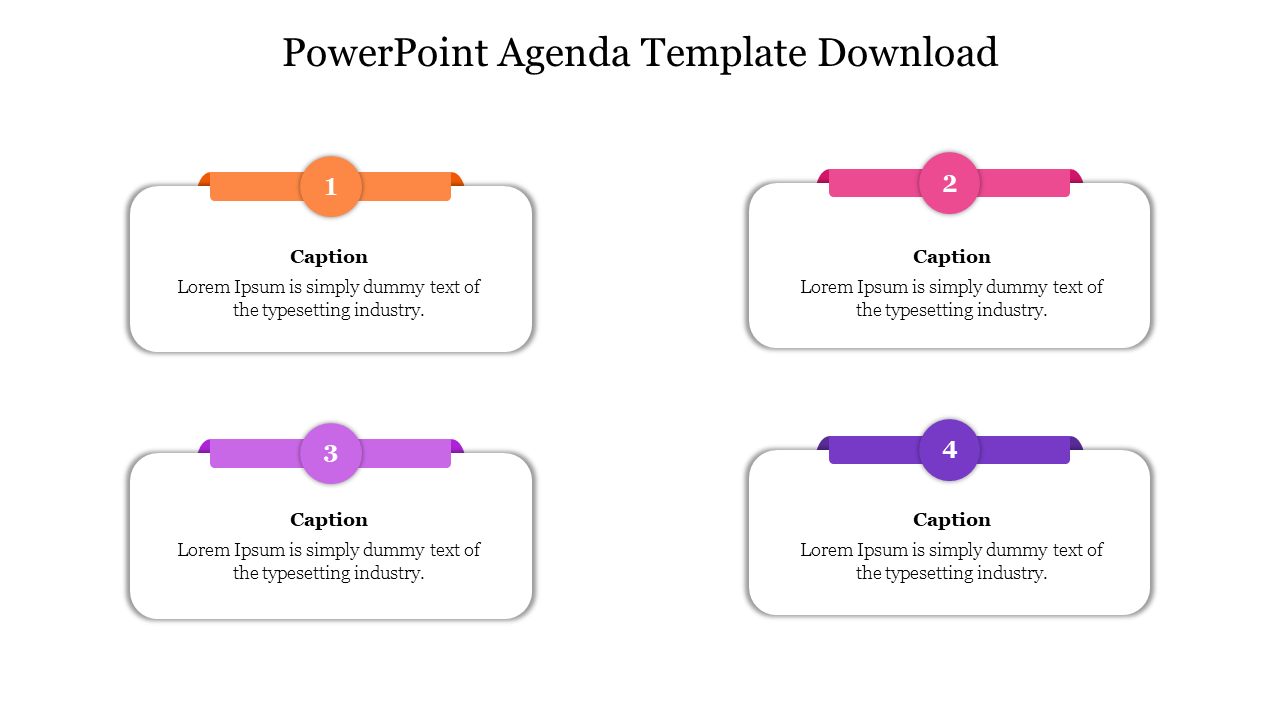 Free - Creative PowerPoint Agenda Template Slide Download