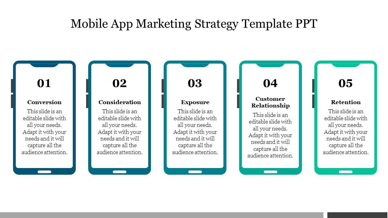 Mobile App Marketing Strategy Template PPT
