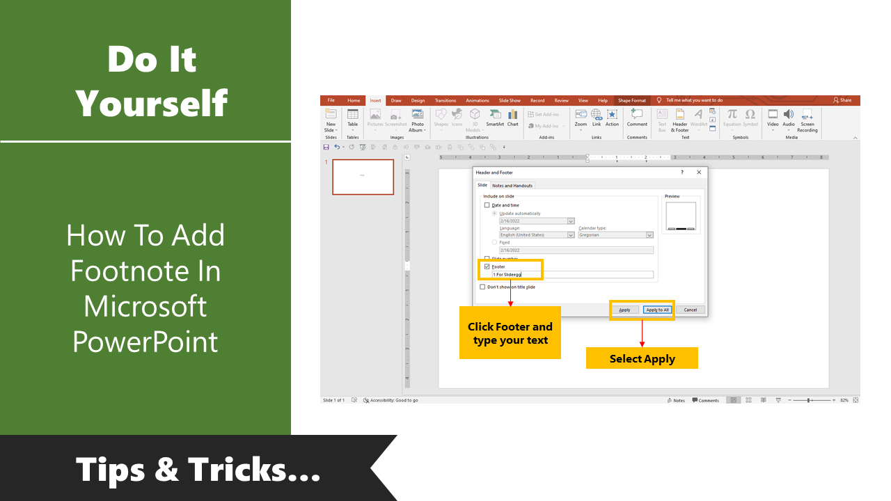 How To Add Footnote In Microsoft PowerPoint