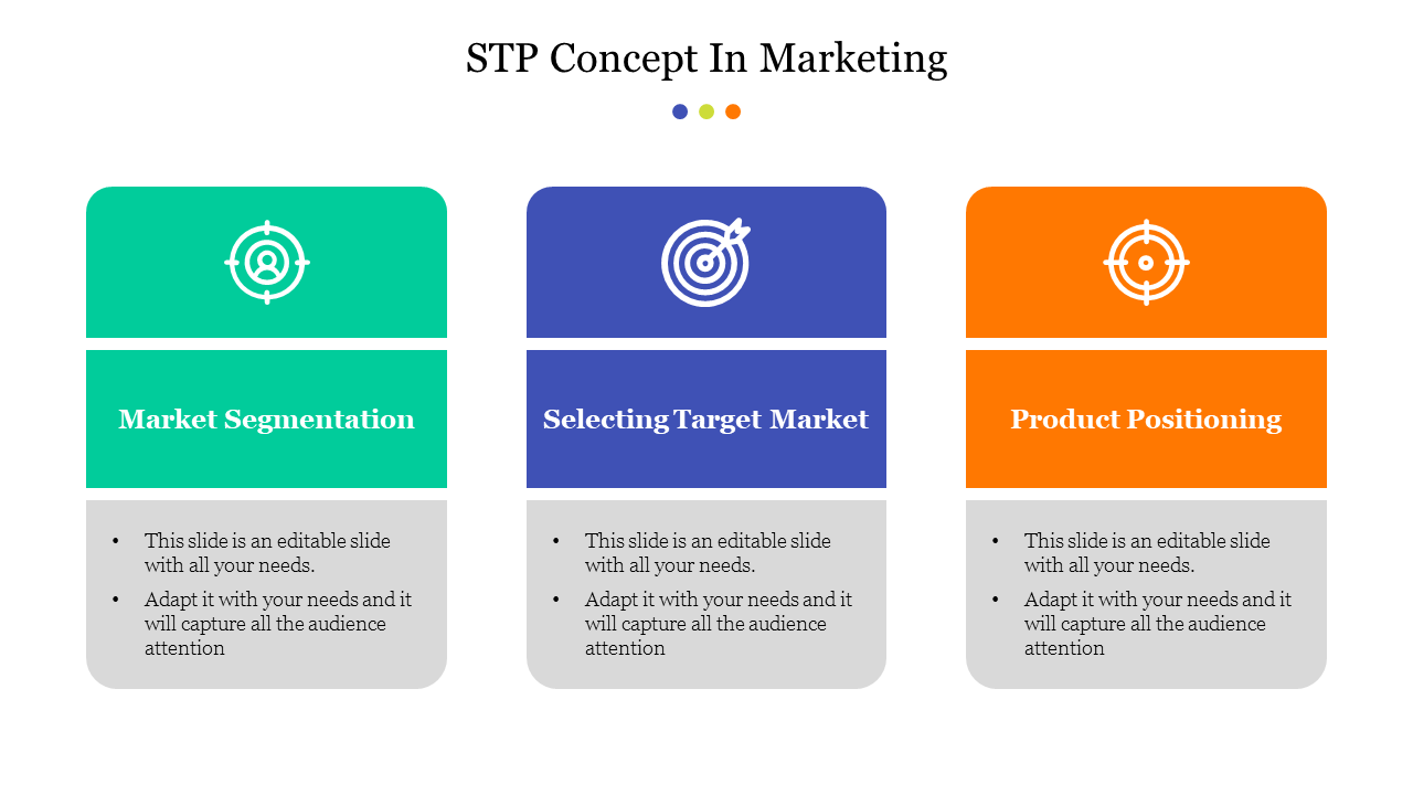 Example Of STP Concept In Marketing Presentation Template