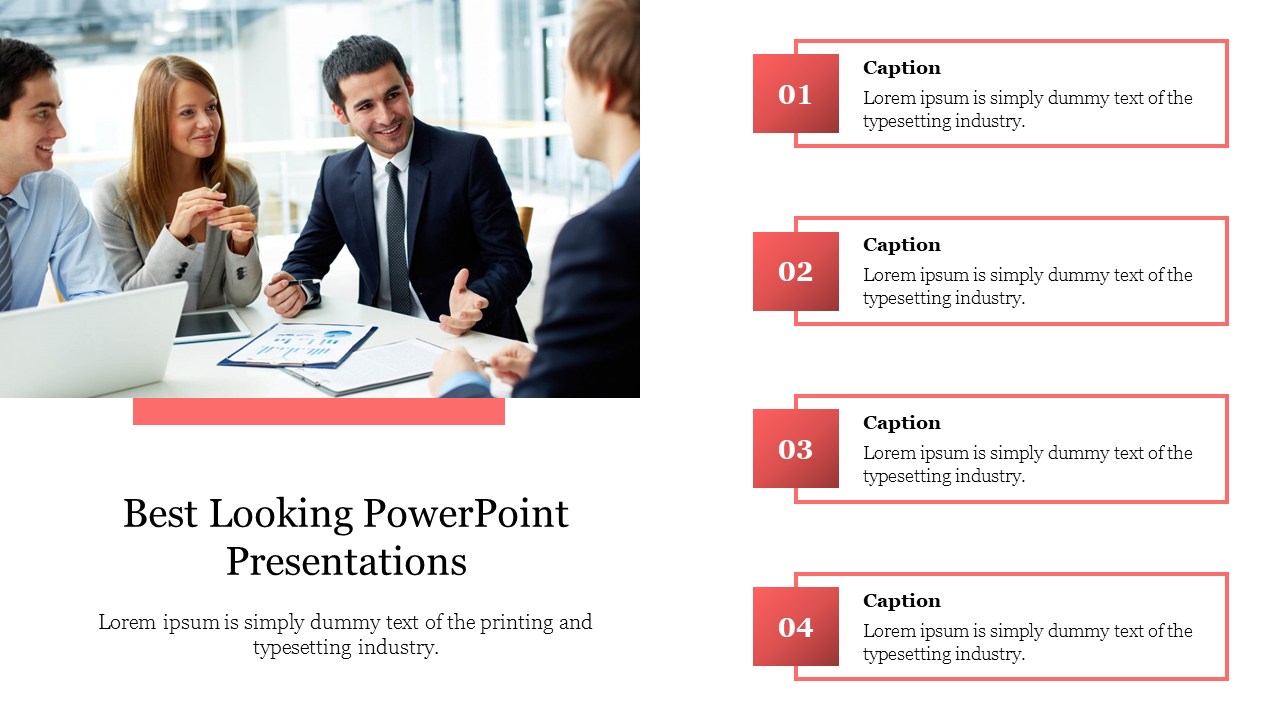 Best Looking PowerPoint Presentations Template Slide