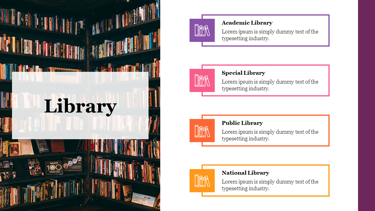 Innovative Library PPT Download For Presentation Slide