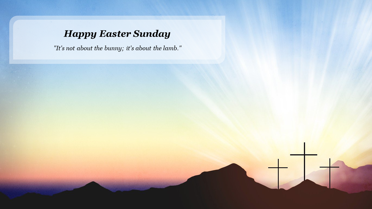 Free - Sample PowerPoint Templates For Easter Sunday