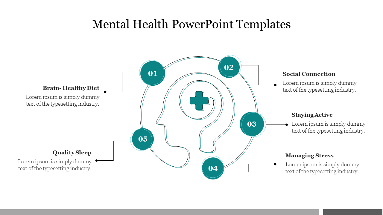 Free - Creative Mental Health PowerPoint Templates Slide