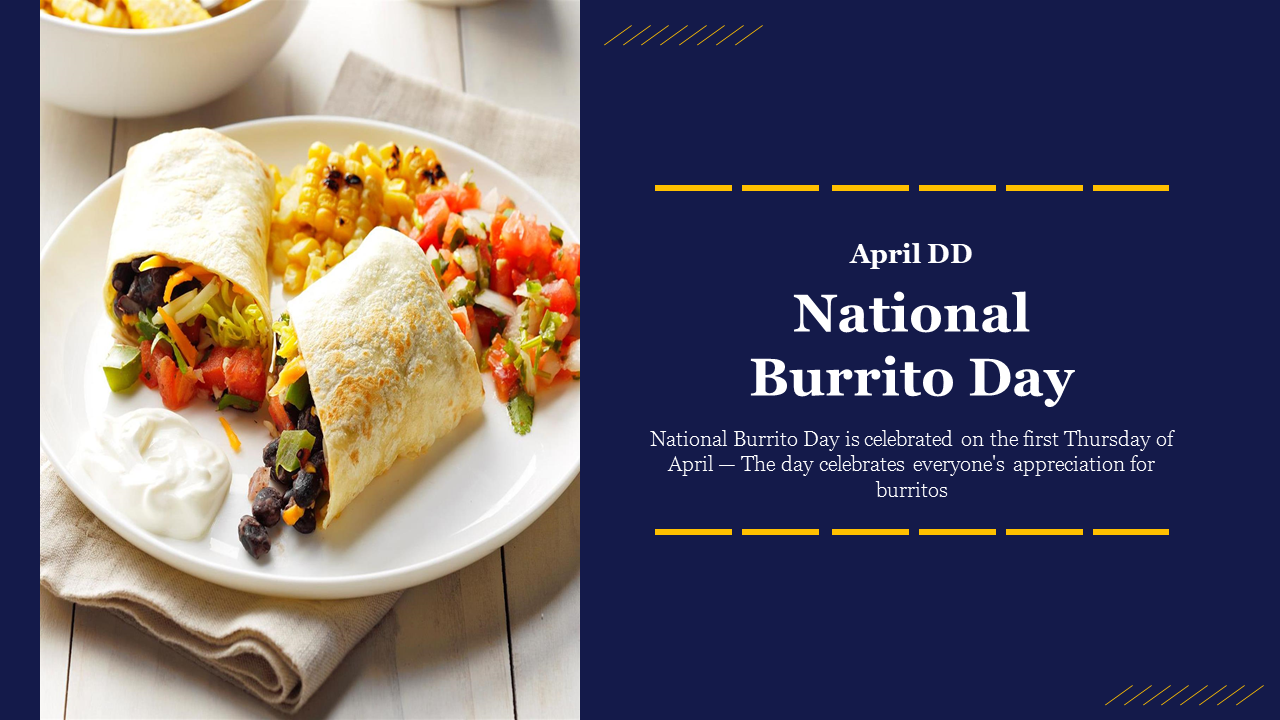 Attractive National Burrito Day PowerPoint Presentation