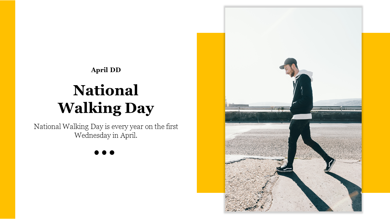 Editable National Walking Day PowerPoint Presentation