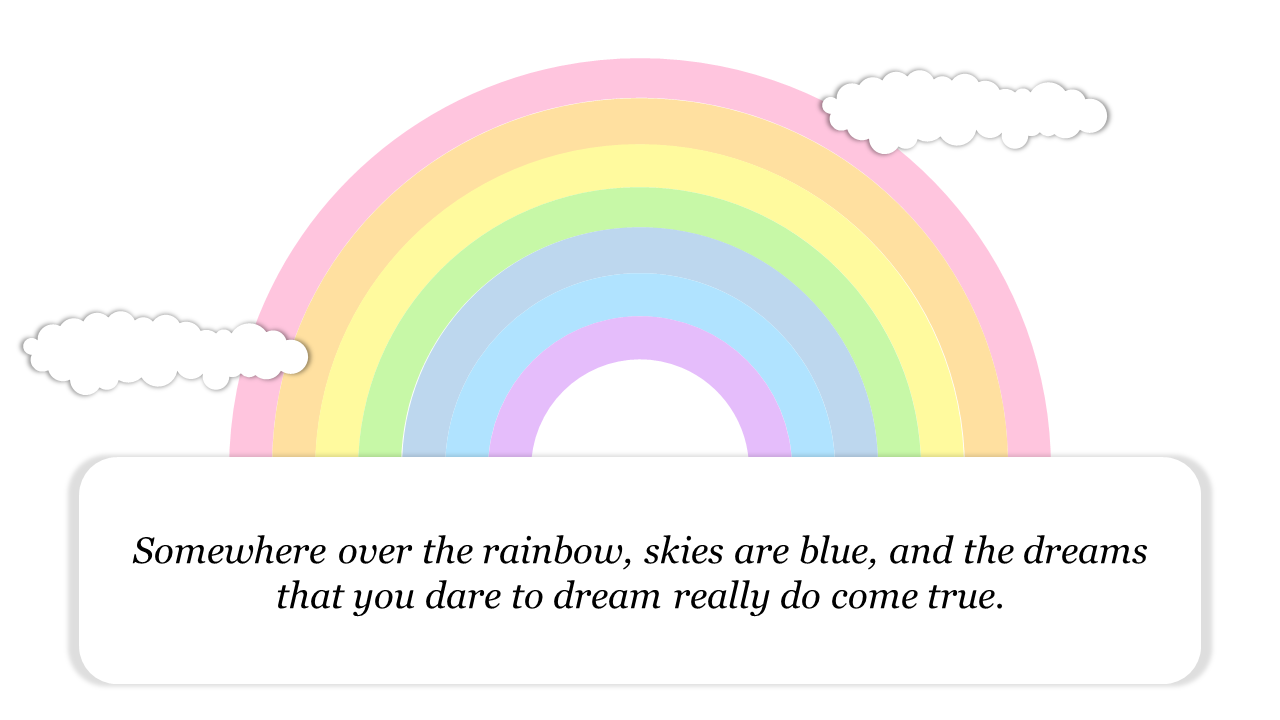 Pastel Rainbow Google Slides Theme & PowerPoint Templates