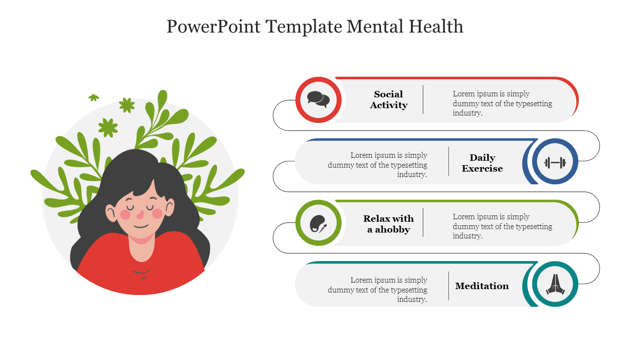 Free - PowerPoint Template Mental Health Free Google Slides