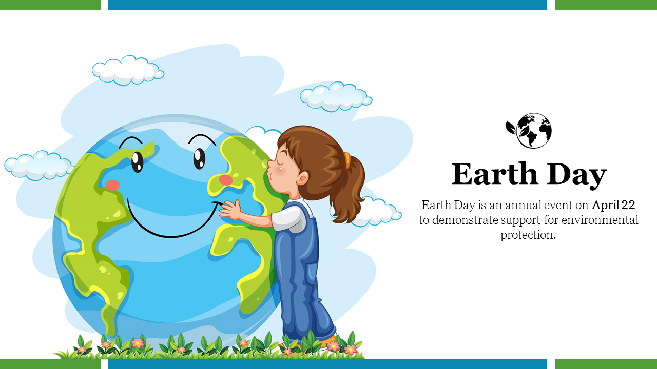 Stunning Earth Day PPT For Kindergarten For Presentation