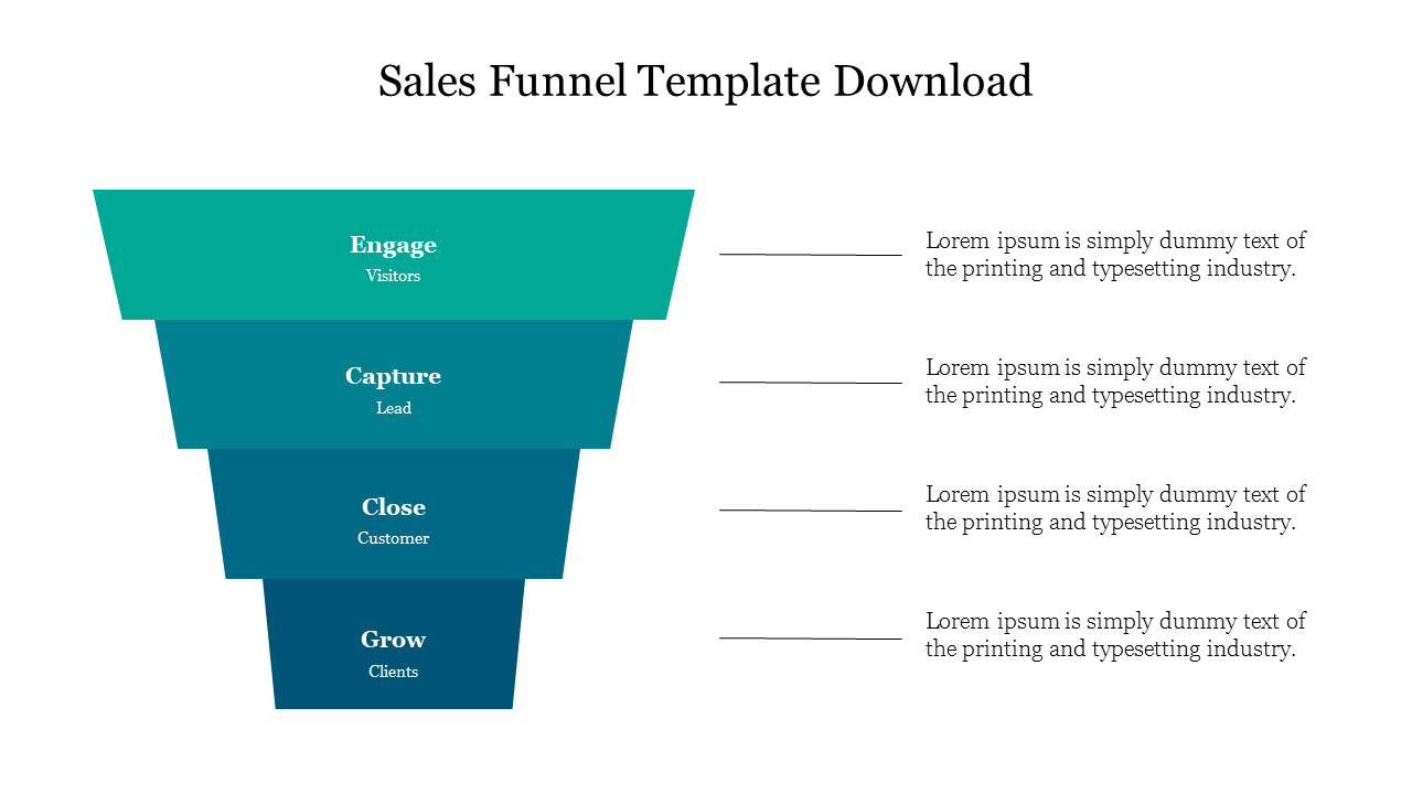 Free - Sample Of Sales Funnel Template Download Presentation