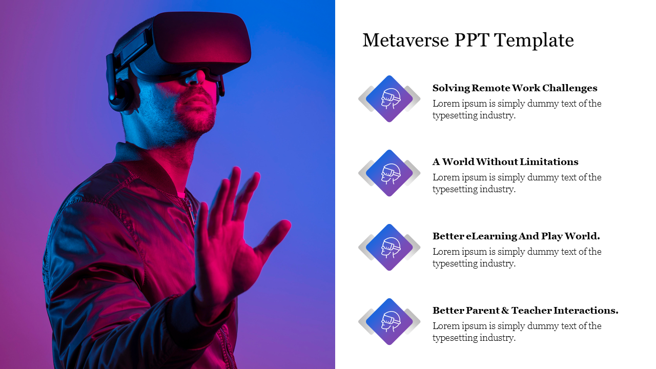 Free - Innovative Metaverse PPT Template For Presentation