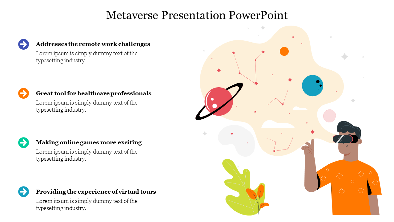 Best Metaverse Presentation PowerPoint Template Slide