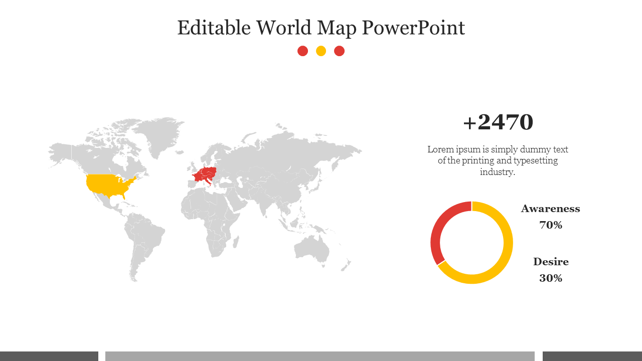 Free - Editable World Map PowerPoint Presentation Template